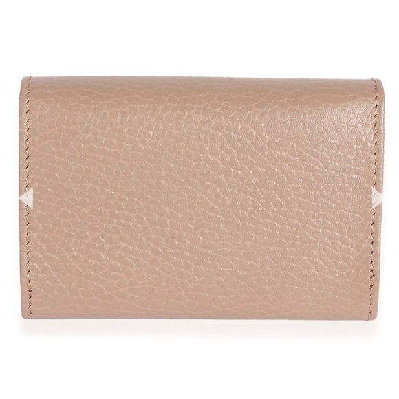 *NEW* Gucci Beige Grained Calfskin Leather GG Marmont Card Case - Picture 7 of 11